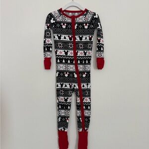Little Sleepies Disney Mickey Fair Isle Footie 2T